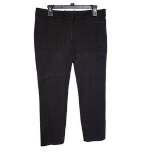 J. Crew Stretch Womens Pants Size 10S Lexie Black Skinny Leg Slim Fit Chino Mid